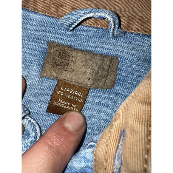 Harley-Davidson Denim Button-Up Shirt V Twin Power Mens L GUC - Picture 5 of 7